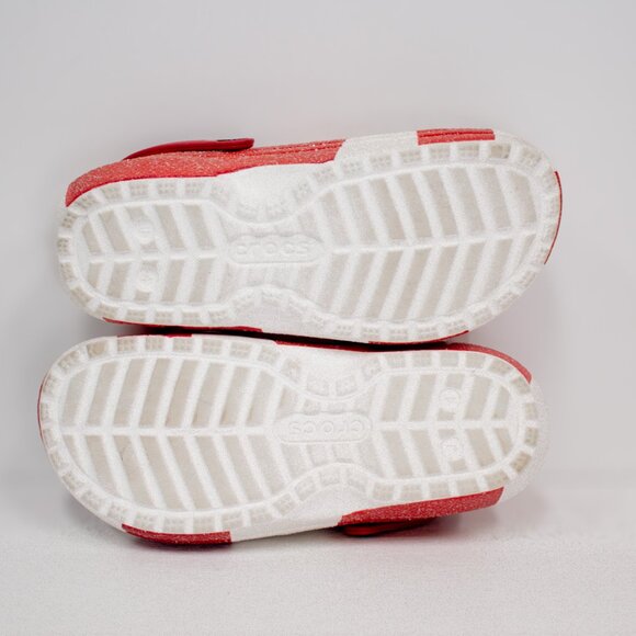 Crocs Kids Classic Holiday Lined Clogs Candy Cane Size Juniors 4 - Picture 7 of 9